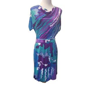 Walter multi - colored open back dress size S (E18)